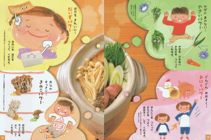 「ほっかほか　おなべの　ひみつ」